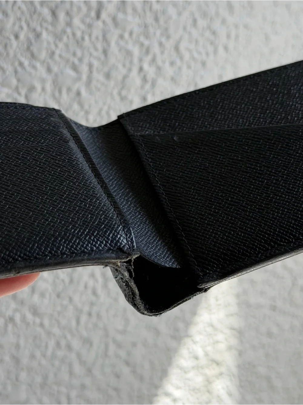 Authentic Louis Vuitton Gray/Black Damier GraphiteCanvas Leather Multiple Wallet
